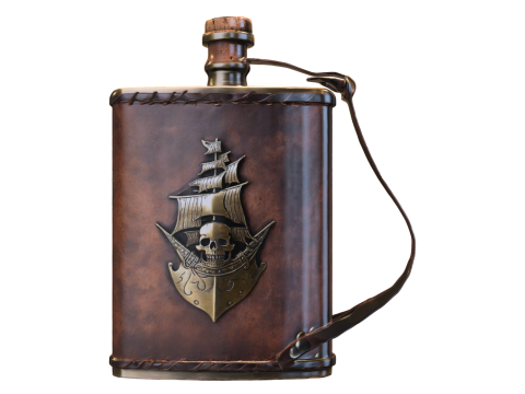 Pirate Ship Flask Model 3D