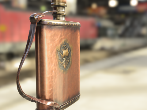 Pirate Ship Flask 3D Модель
