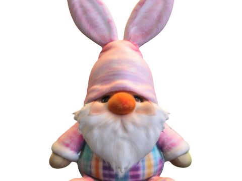 Easter Bunny Gnome Modelo 3D