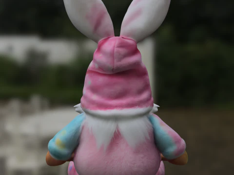 Easter Bunny Gnome 3D Model