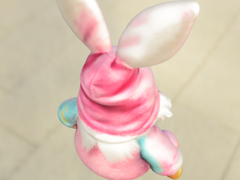 Easter Bunny Gnome Model 3D