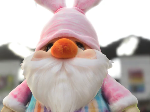 Easter Bunny Gnome 3D Model