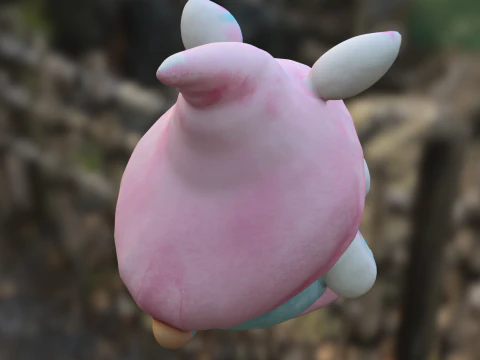 可爱的复活节兔子侏儒 3D 模型