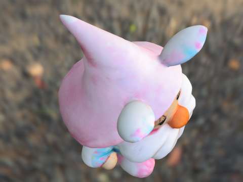 Cute Easter Bunny Gnome 3Dモデル