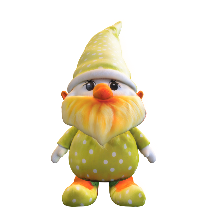 Polka Dot Garden Gnome Modelo 3D .c4d .max .obj .3ds .fbx .stl .blend