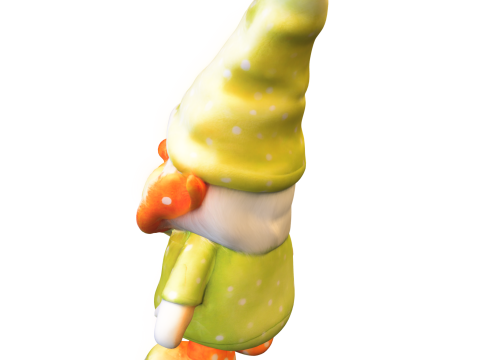 Polka Dot Garden Gnome Modelo 3D