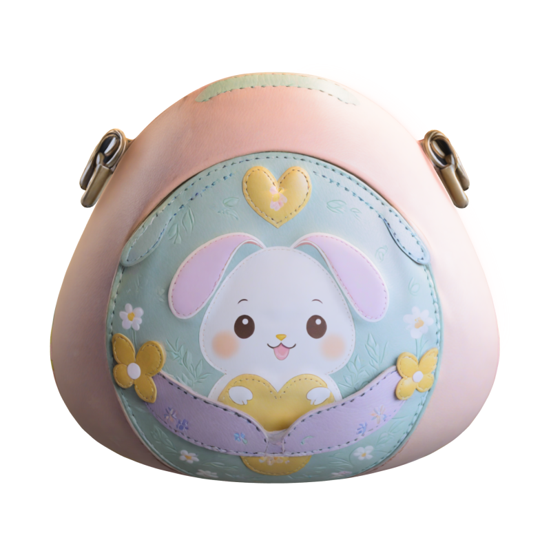 Cute Bunny Purse 3D Model .c4d .max .obj .3ds .fbx .stl .blend