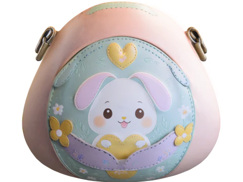 Portamonete carino a forma di coniglietto Modello 3D