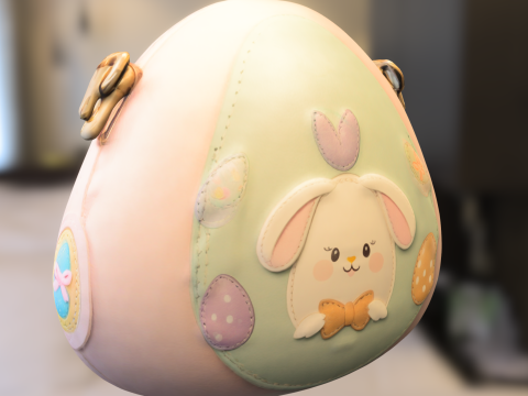 Cute Bunny Purse 3D Model