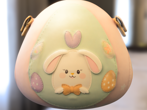 Cute Bunny Purse 3D Model