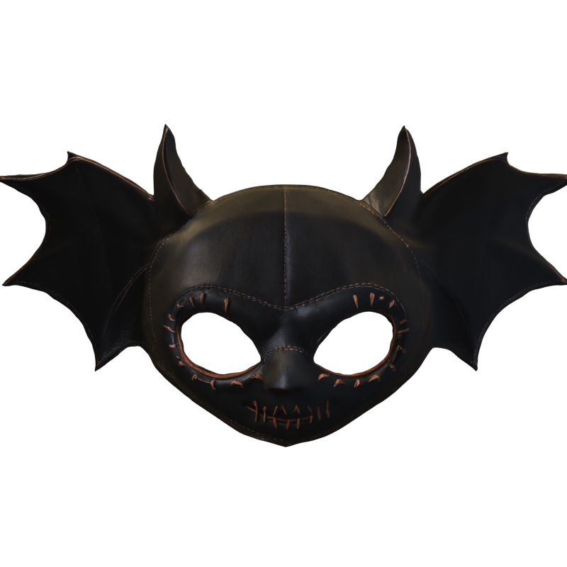 Bat Demon Mask kids 3D Model .c4d .max .obj .3ds .fbx .stl .blend