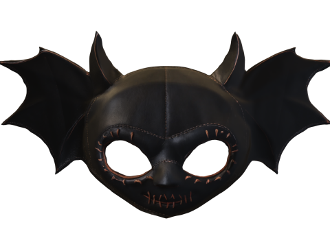 Bat Demon Mask kids Model 3D