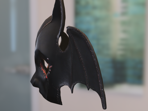 Demonic Bat Mask 3D 模型