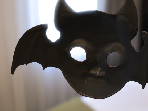 Demonic Bat Mask 3D 模型