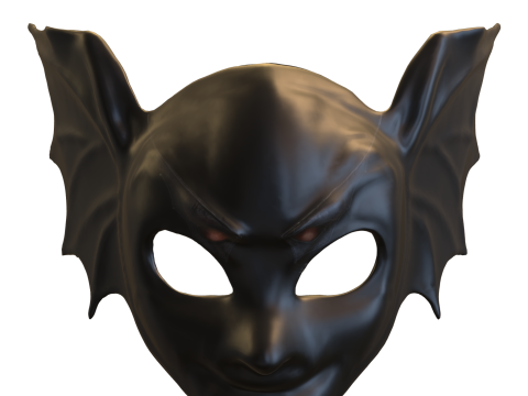 Dark Bat Mask Modelo 3D