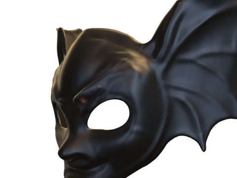 Dark Bat Mask 3D Model