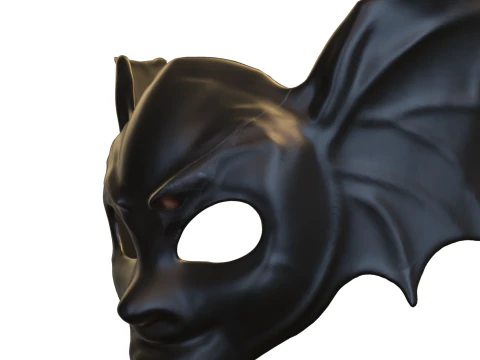 Dark Bat Mask 3D Model