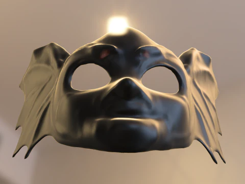 Dark Bat Mask 3D Model