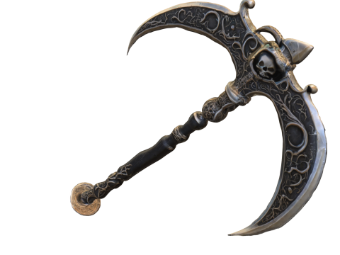 Dark Skull Battle Scythe 3Dモデル