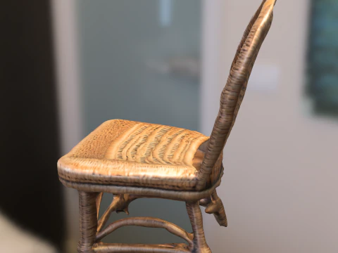 Wicker Chair 3D Model