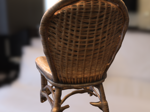 Wicker Chair 3D 模型