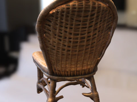 Wicker Chair 3D Model