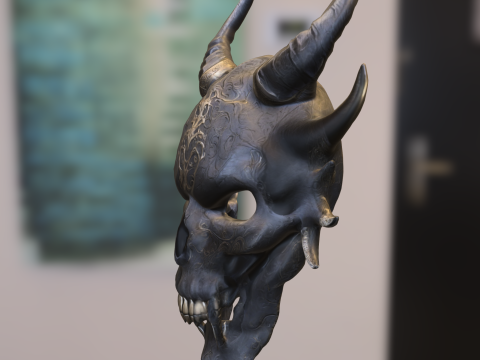 Demonic Skull Mask 3D Модель