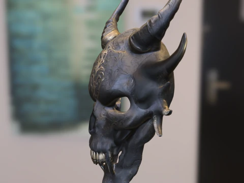 Demonic Skull Mask 3D Model