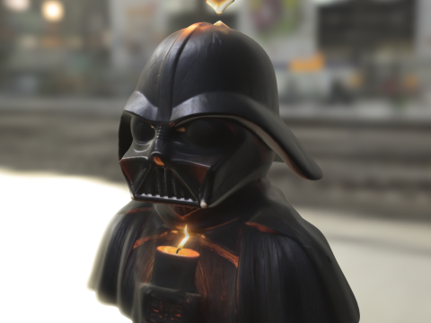 Dark Lord Candle Bust Modelo 3D