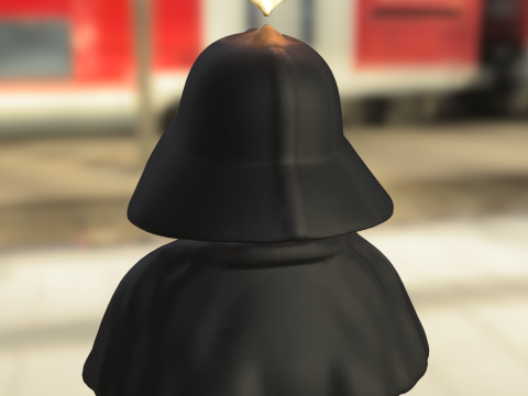 Busto di candela del Signore Oscuro Modello 3D