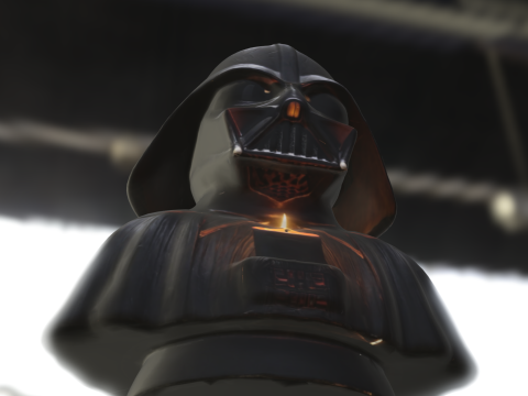 Busto di candela del Signore Oscuro Modello 3D