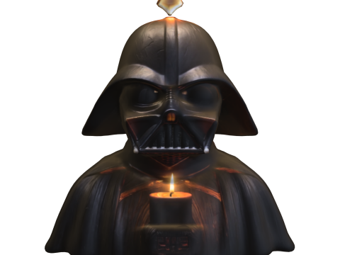 Busto di candela del Signore Oscuro Modello 3D