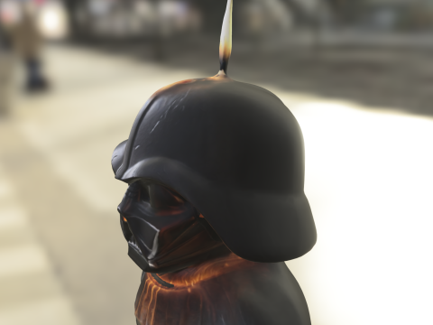 Dark Lord Candle Bust Statue Modèle 3D
