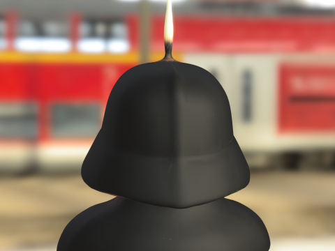 Dark Lord Candle Bust Statue Modèle 3D