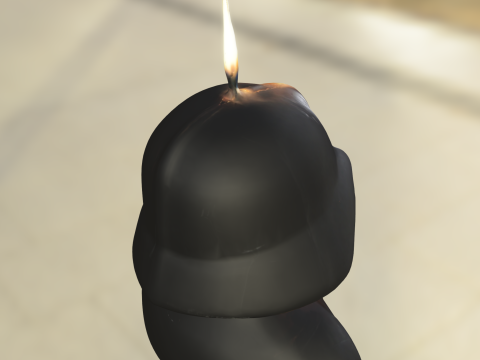 Dark Lord Candle Bust Statue Modèle 3D