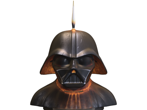 Dark Lord Candle Bust Statue Modèle 3D