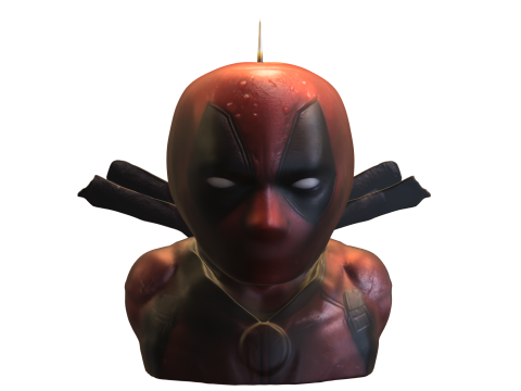 Deadpool Candle Bust 3D Model