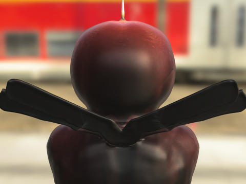 Deadpool Candle Bust 3D Model