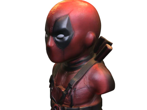 Deadpool B&uuml;ste Kerzenfigur 3D Modell
