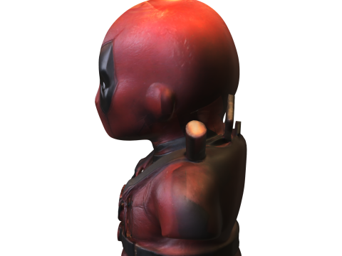 Deadpool Bust Candle Figure 3D 模型