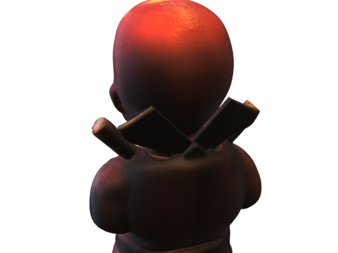 Deadpool Bust Candle Figure 3D 模型