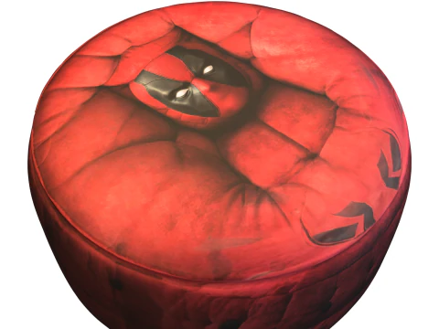 Cadeira Deadpool Bean Bag Modelo 3D