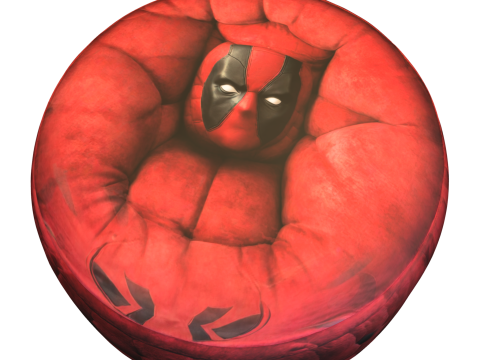 데드풀 빈백 의자 3D 모델