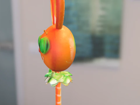 Cartoon Bunny Lollipop 3D Model