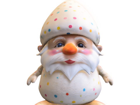 Polka Dot Gnome 3D Model