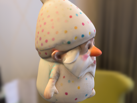 Polka Dot Gnome 3D 模型