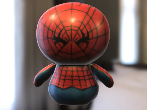 Cartoon spiderman doll 3D Model