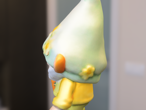 Garden Gnome with Carrot 3D Modell