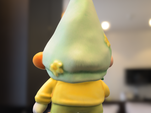 Garden Gnome with Carrot 3D Modell