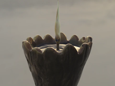 Groot shaped candle 3D Model